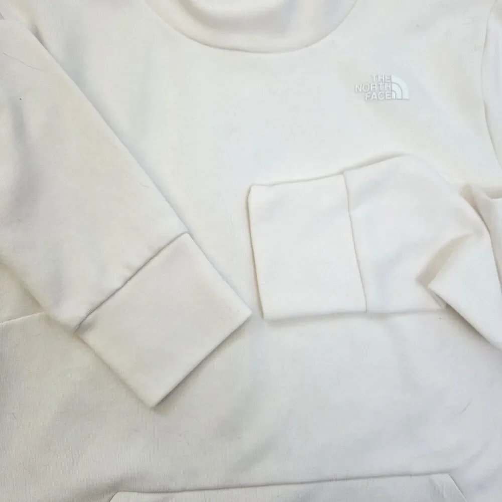 The North Face City Standard Double Knit Funnel Jersey Sweater Women's L Cream